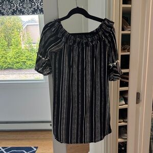 NWT Black and White Striped dress